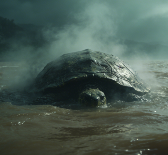 黄河深处挖出镇河巨龟：一夜蒸发，食龟者离奇暴毙成禁忌