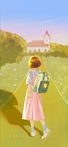 可人的手机壁纸少女：唯美女孩手机壁纸套图(1)