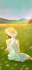 可人的手机壁纸少女：唯美女孩手机壁纸套图(2)