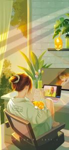 可人的手机壁纸少女：唯美女孩手机壁纸套图(3)