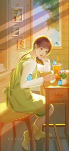 可人的手机壁纸少女：唯美女孩手机壁纸套图(7)