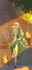 可人的手机壁纸少女：唯美女孩手机壁纸套图(9)