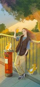 可人的手机壁纸少女：唯美女孩手机壁纸套图(10)