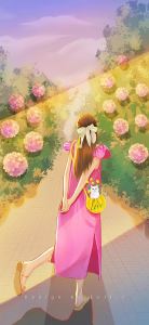 可人的手机壁纸少女：唯美女孩手机壁纸套图(11)