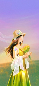 可人的手机壁纸少女：唯美女孩手机壁纸套图(14)