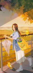 可人的手机壁纸少女：唯美女孩手机壁纸套图(15)