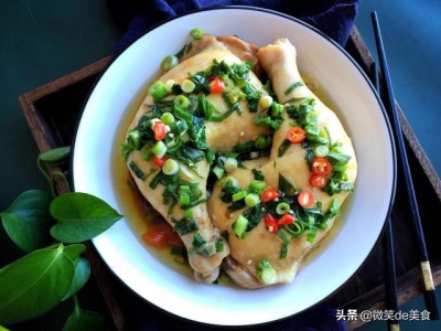 最简单的家常清蒸鸡腿 不加一滴水蒸鸡腿(1)