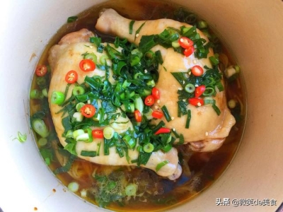 最简单的家常清蒸鸡腿 不加一滴水蒸鸡腿(12)