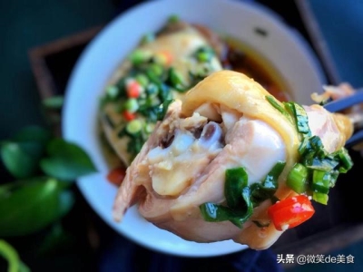 最简单的家常清蒸鸡腿 不加一滴水蒸鸡腿(13)