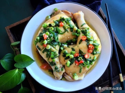 最简单的家常清蒸鸡腿 不加一滴水蒸鸡腿(14)