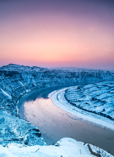 雪后的黄河壮哉！其下隐藏着多少未解之谜